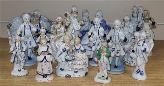 A quantity of ceramic figurines